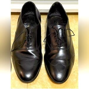Freeman FreeFlex Black Dress Leather Shoes Men's 12W ~ Excellent  Conditon